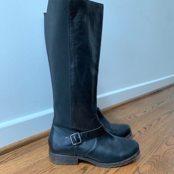 Kenneth Cole New York Black Leather Riding Boot - Picture 7 of 16